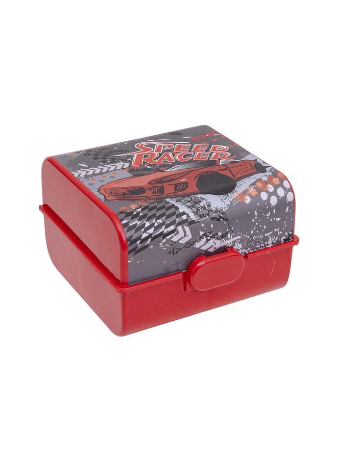 Speed Racer Printed Red Lunch Box For Kids, 860Ml